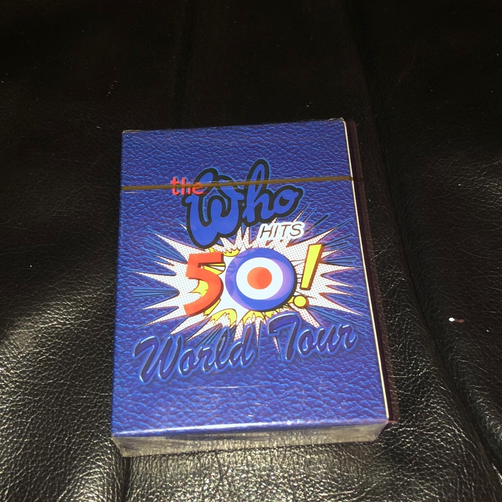 The Who World Tour playing cards